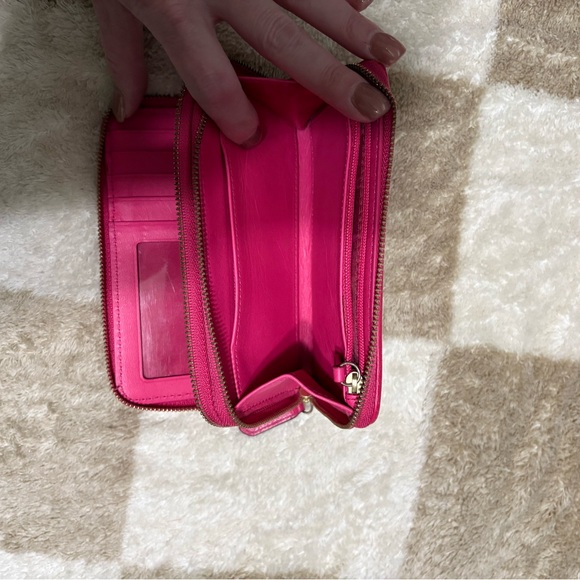 Coach Fuchsia Textured Wallet - Picture 4 of 8